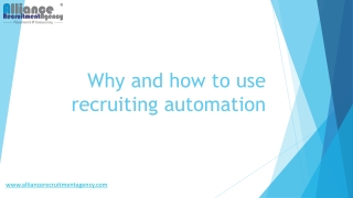 Robotic process automation for recruitment in automation