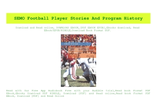 (READ-PDF!) SEMO Football Player Stories And Program History Pdf