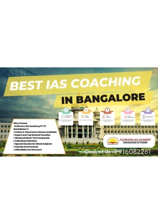 Best IAS Coaching Institute In Bangalore Achievers IAS Academy