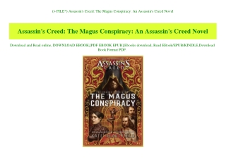 (P.D.F. FILE) Assassin's Creed The Magus Conspiracy An Assassin's Creed Novel (DOWNLOAD E.B.O.O.K.^)