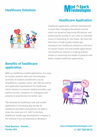 Healthcare application software development