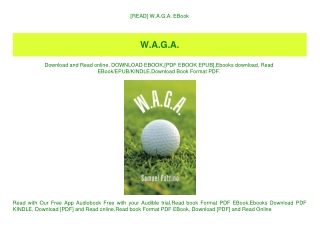 [READ] W.A.G.A. EBook