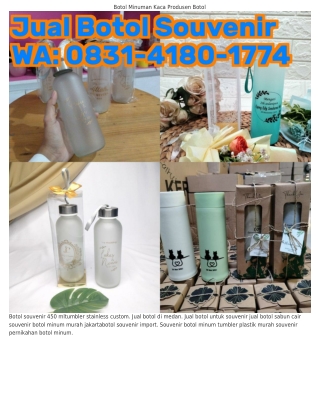 08ЗI–ᏎI80–I77Ꮞ (WA) Botol Souvenir Harga Souvenir Botol 550 Ml
