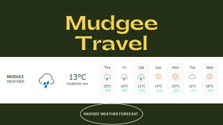 Weather information of Mudgee