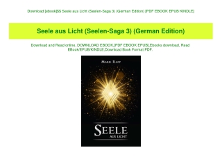 Download [ebook]$$ Seele aus Licht (Seelen-Saga 3) (German Edition) [PDF EBOOK EPUB KINDLE]