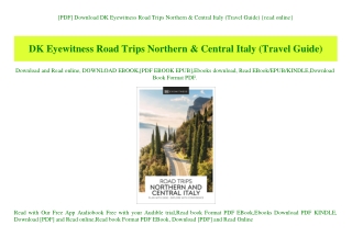 [PDF] Download DK Eyewitness Road Trips Northern & Central Italy (Travel Guide) {read online}