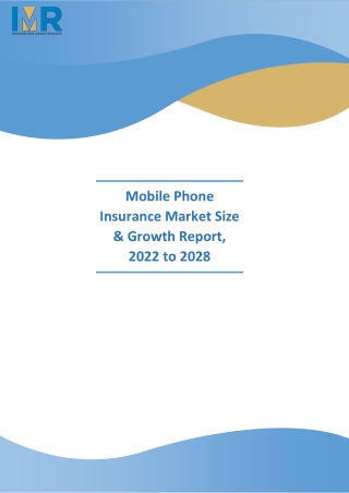 Mobile Phone Insurance MARKET