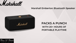 Marshall Emberton Bluetooth Speaker