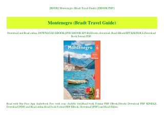 [BOOK] Montenegro (Bradt Travel Guide) [EBOOK PDF]