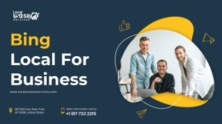 Bing Local For Business