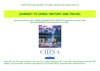 [READ PDF] Kindle JOURNEY TO CHINA HISTORY AND TRAVEL PDF Full