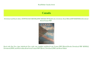 ReadOnline Canada ebook