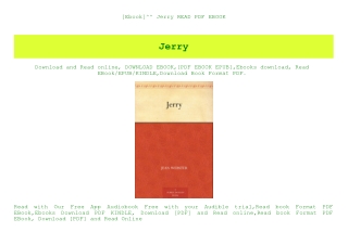 [Ebook]^^ Jerry READ PDF EBOOK