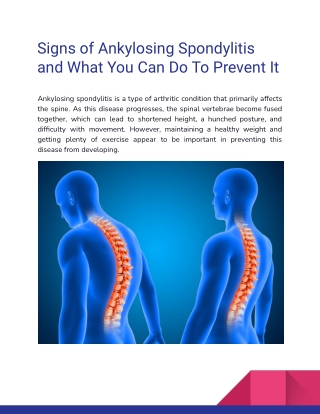 Signs of Ankylosing Spondylitis and What You Can Do To Prevent It (1)