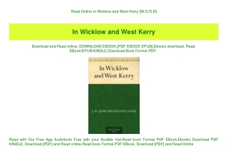 Read Online In Wicklow and West Kerry [W.O.R.D]