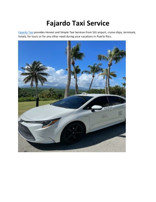 Fajardo Taxi Service