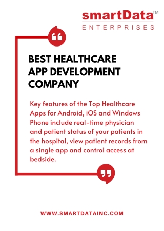 Best Healthcare App Development Company