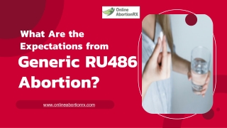 What Are the Expectations from Generic RU486 Abortion ?
