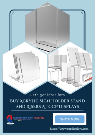 Buy The Best Acrylic Sign Holder Stands At CCP DIsplays