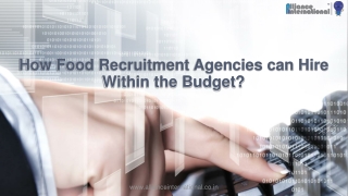 food recruitment agencies