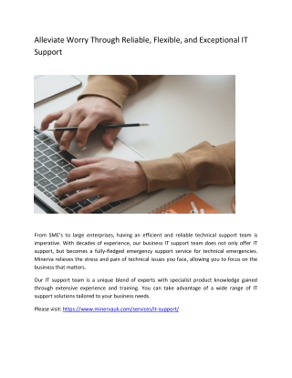 IT Support UK - Minerva