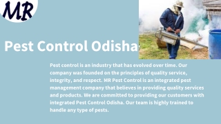 Responsible & Trustworthy Pest Control Odisha | MR Pest Control