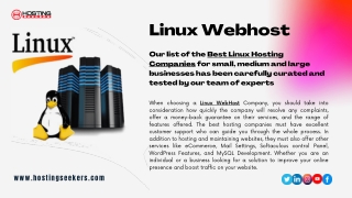 Linux Webhost