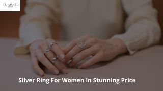 Silver Ring For Women  In Stunning Price