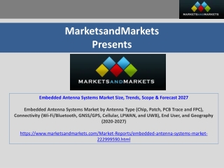 Embedded Antenna Systems Market Size, Trends, Scope & Forecast 2027