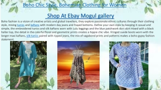 Boho Chic Style, Bohemian Clothing for Women