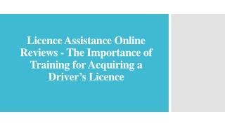 Licence Assistance Online Reviews -Training for Acquiring a Driver’s Licence