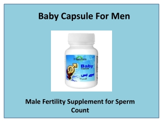 Bestselling male fertility supplement