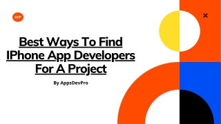 Best Ways to Find iPhone App Developers for a Project