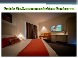 Guide To Accommodation Canberra