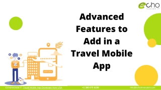 Features to add in a travel mobile app