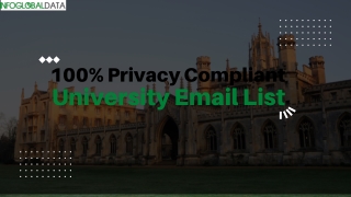 University Email List | 100% Privacy Compliant