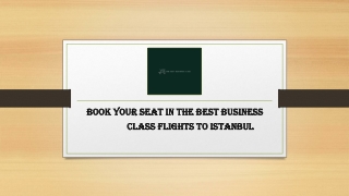 Book Your Seat in the Best Business Class Flights to Istanbul (1)