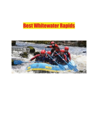 Best Whitewater Rapids