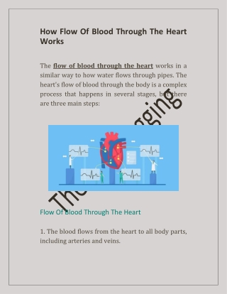 How Flow Of Blood Through The Heart Works
