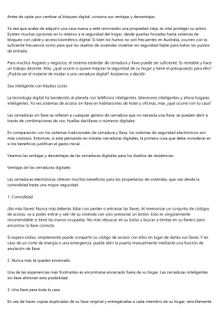 LOS SORPRENDENTES BENEFICIOS DE CAMBIAR A BLOQUEOS DE TECLADO