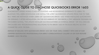 An easy guide to resolve QuickBooks Error 1603