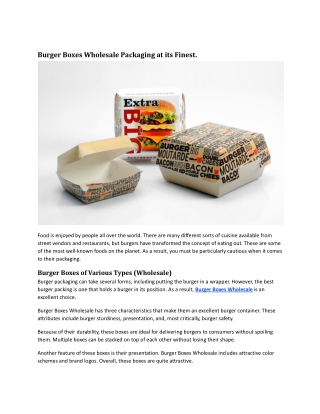 Burger Boxes Wholesale Packaging at its Finest.docx