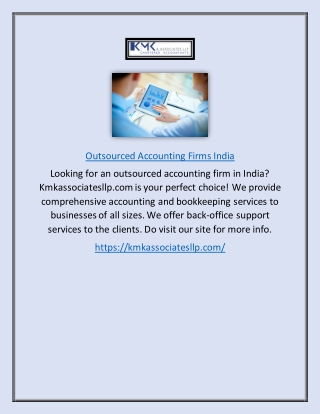 Outsourced Accounting Firms India | Kmkassociatesllp.com