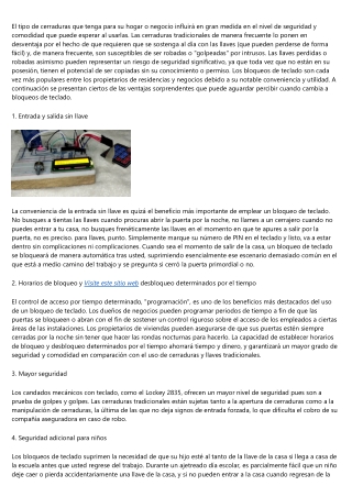 LOS SORPRENDENTES BENEFICIOS DE CAMBIAR A BLOQUEOS DE TECLADO