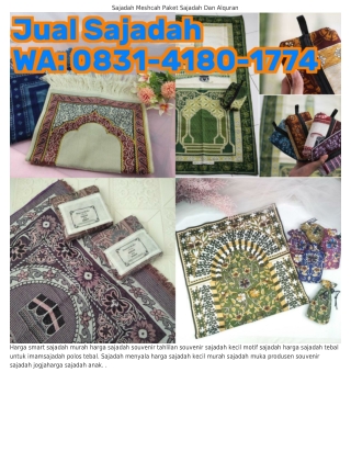 Ô831-Կ18Ô-1ᜪᜪԿ (WA) Souvenir Sajadah Kecil Sajadah Warna Hitam