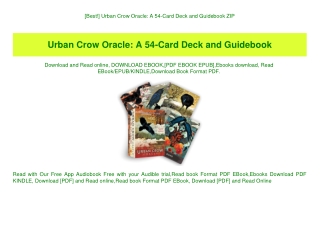 [Best!] Urban Crow Oracle A 54-Card Deck and Guidebook ZIP