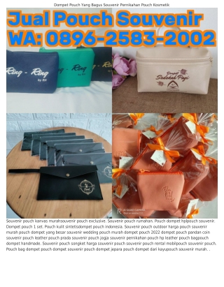 O89Ꮾ•ᒿ583•ᒿOOᒿ (WA) Harga Souvenir Pouch Untuk Pernikahan Dompet Pouch Yang Bagu