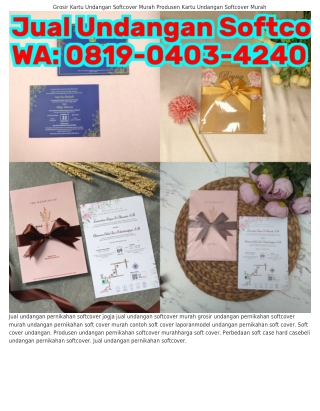 Ô8Iᑫ~ÔᏎÔ౩~Ꮞ2ᏎÔ (WA) Contoh Hard Cover Dan Soft Cover Jual Undangan Softcover Mur