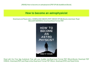 [READ] How to become an astrophysicist [PDF EPuB AudioBook Ebook]