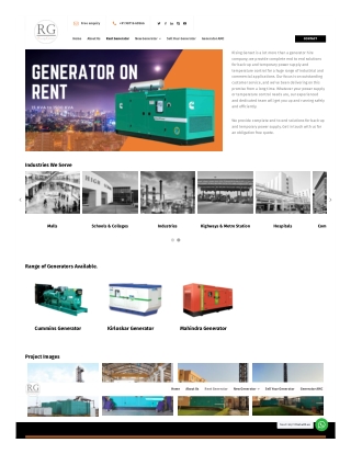 Hire Power on Affordable Price | Diesel Generator Rental
